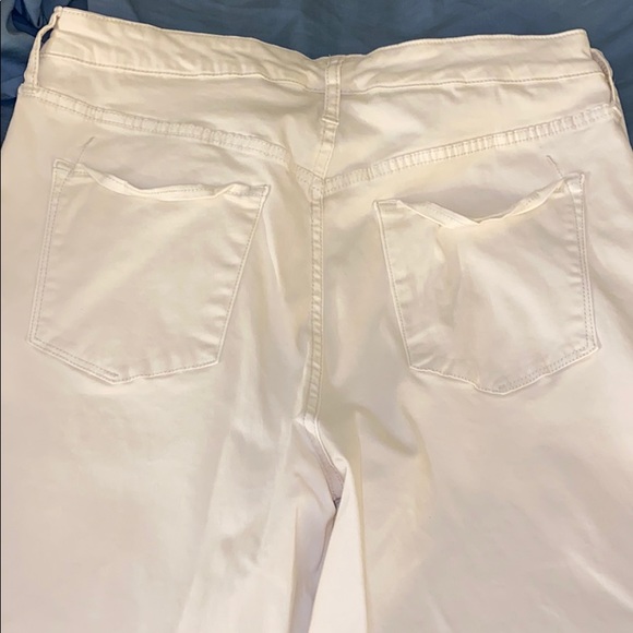 Cream Moto Stretch Jeans - Picture 4 of 4
